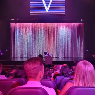 I think we moved down when the show started
