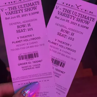 Tickets!