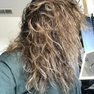 Melted hair by Andrea. Cotton ball, Brittle broken ruined my hair