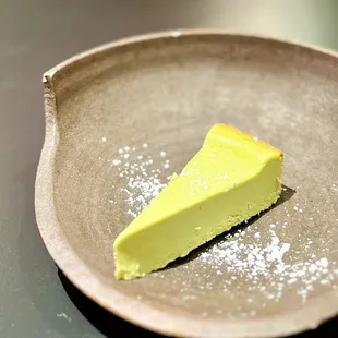 Green tea cheesecake