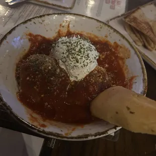 Handmade Meatballs with Ricotta