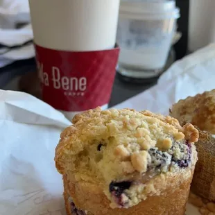 Blueberry muffin Black coffee