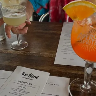 Aperol spritz &amp; a Tito Lito