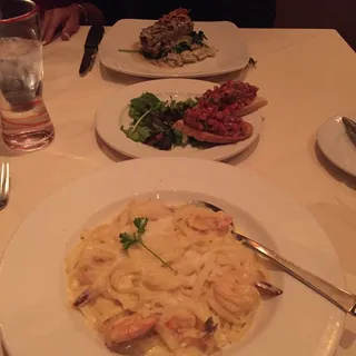Fettuccine Scampi Curry