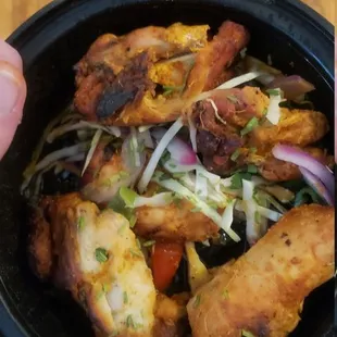 chicken wings and fried chicken, food