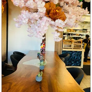 Cute table setting with aesthetic decor.