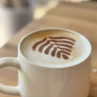 Latte with caramel flavor