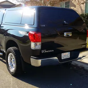 Russell E.'s Tundra with the new ARE Z1 shell bought from Vaca Valley Truck!