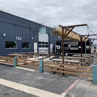 the outside of the brewery
