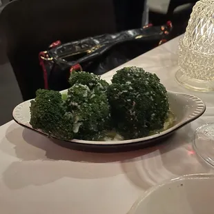 Steamed broccoli