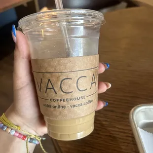 iced vanilla latte