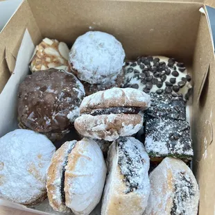 a box of assorted pastries