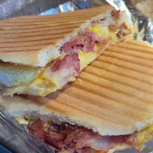 Bacon, Egg and Cheese Panini