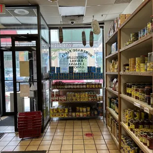 the inside of a grocery store