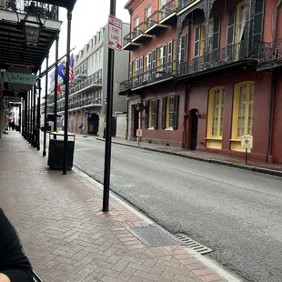 Outside seating view