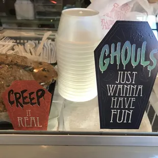 Ghoulish ice cream.