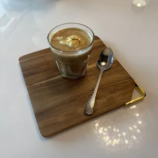 Affogato: Espresso shots with a scoop of ice cream