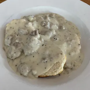 Biscuits and sausage gravy