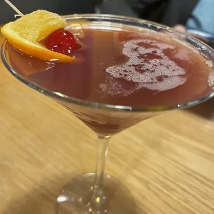 Pomegranate grapefruit martini