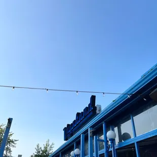 outside