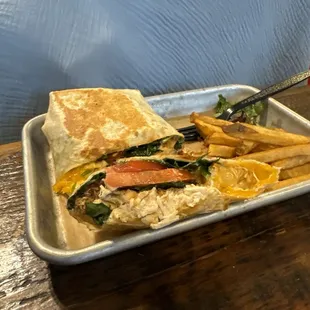 Chicken Crab Dip Wrap