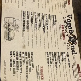 Menu as of 2-4-2023.