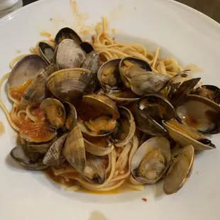 Linguine and Clams in a light broth