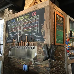 Spring beer menu.