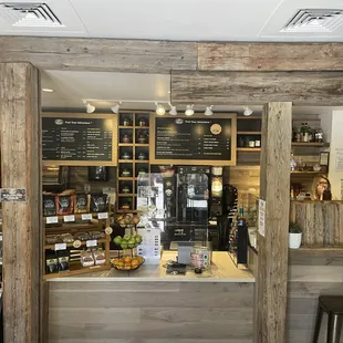 the interior of the store