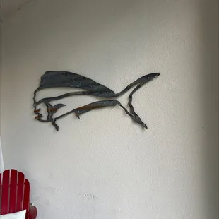 a fish on the wall