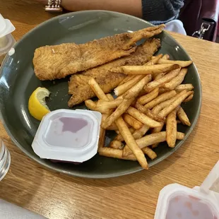 Fried flounder