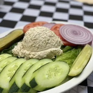 a plate of food