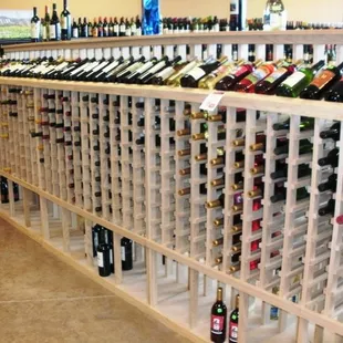 Wine rack for select wines.