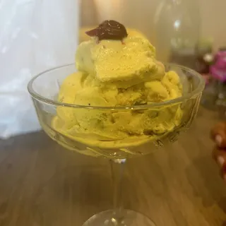 Saffron ICE cream