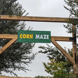 Entrance to the corn maze