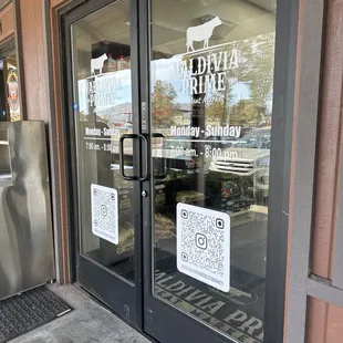 the front door