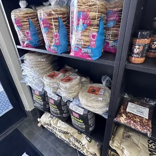 a variety of food items