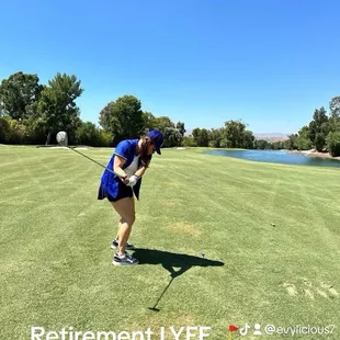 Getting over that ball over lake ahead