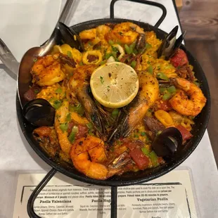 &quot;Paella Valenciana for 2&quot;--a real treat!