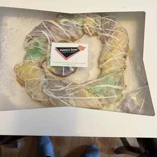 A king cake for Mardi Gras is the way to go.