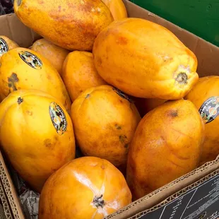 a box of mangoes