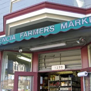 the front of the store