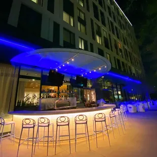 outside, sushi and sashimi