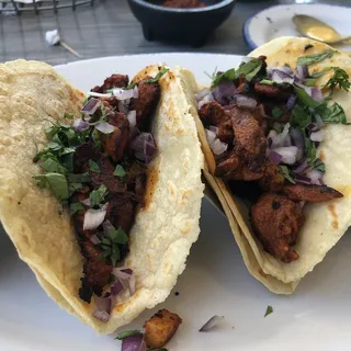 PORK BELLY AL PASTOR TACOS