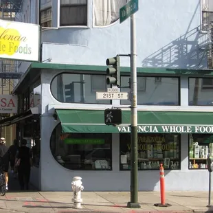 the front of the building