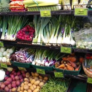 a variety of fruits and vegetables
