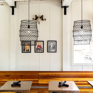 interior, sushi and sashimi