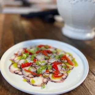 Octopus carpaccio