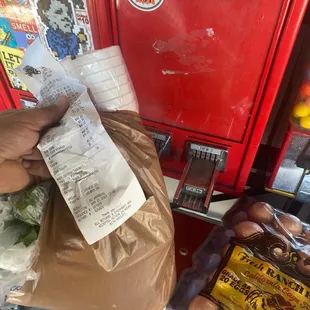 bag full of groceries for less than 40