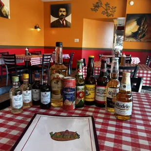 Some of our drink selection